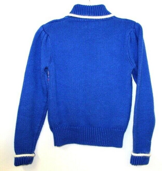 VTG 80s S-Kimo Susie's Casuals Fairy Kei Snowflake Puff Sleeve Sweater M View 5