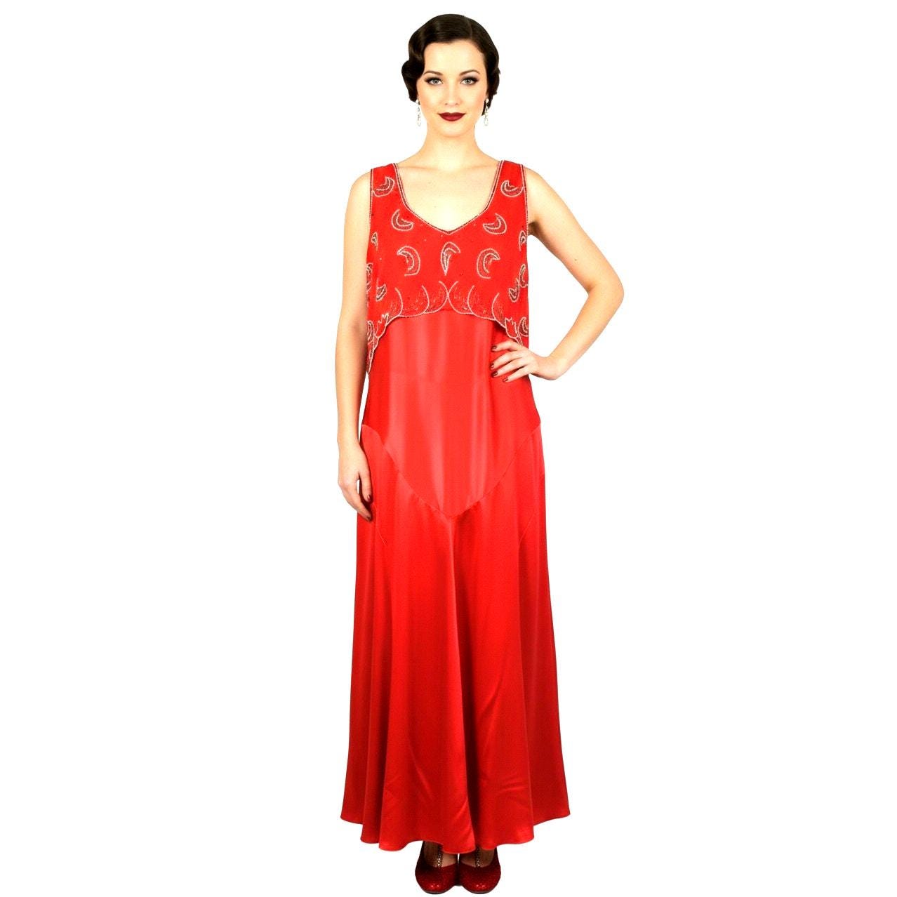 Red Gatsby Dress Plus - Etsy
