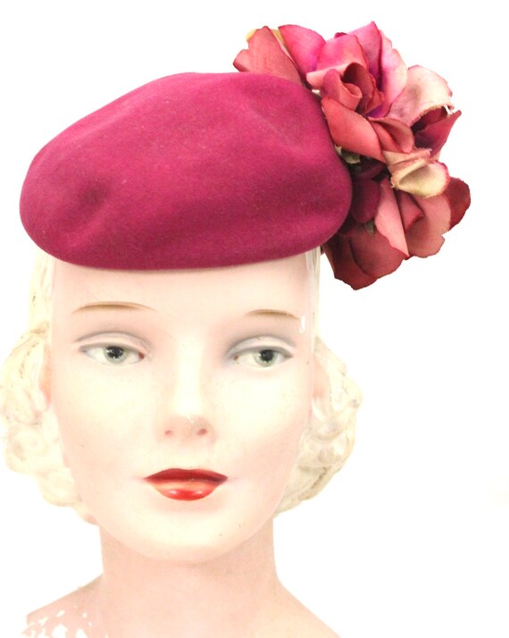 Vintage Doll Hat Miniature Hat Doll Fascinator 19… - image 5