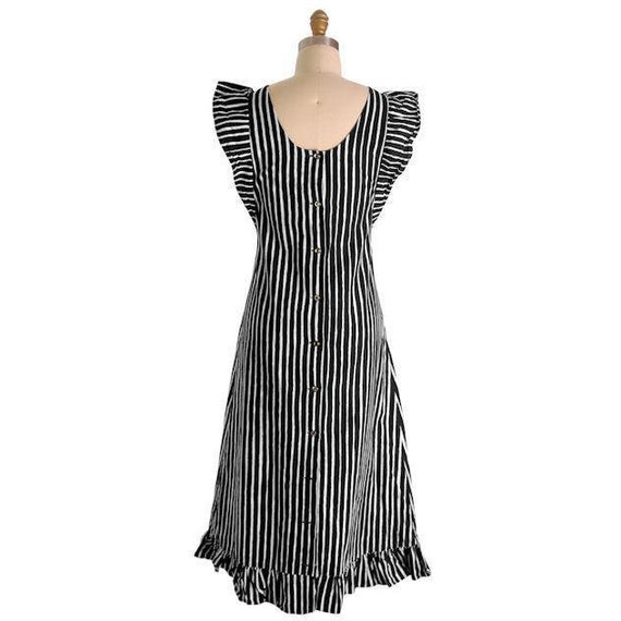 Vintage Marimekko Black & White Stripes Piccolo J… - image 5