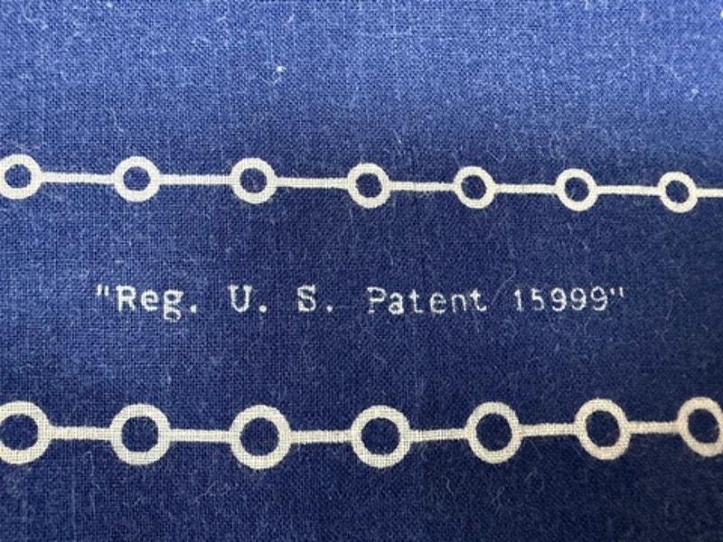 1930　BROTHHOOD  ADVERSING bandanna Vtg 1930s Union Railroad Brotherhood Trunk Down Indigo Blue