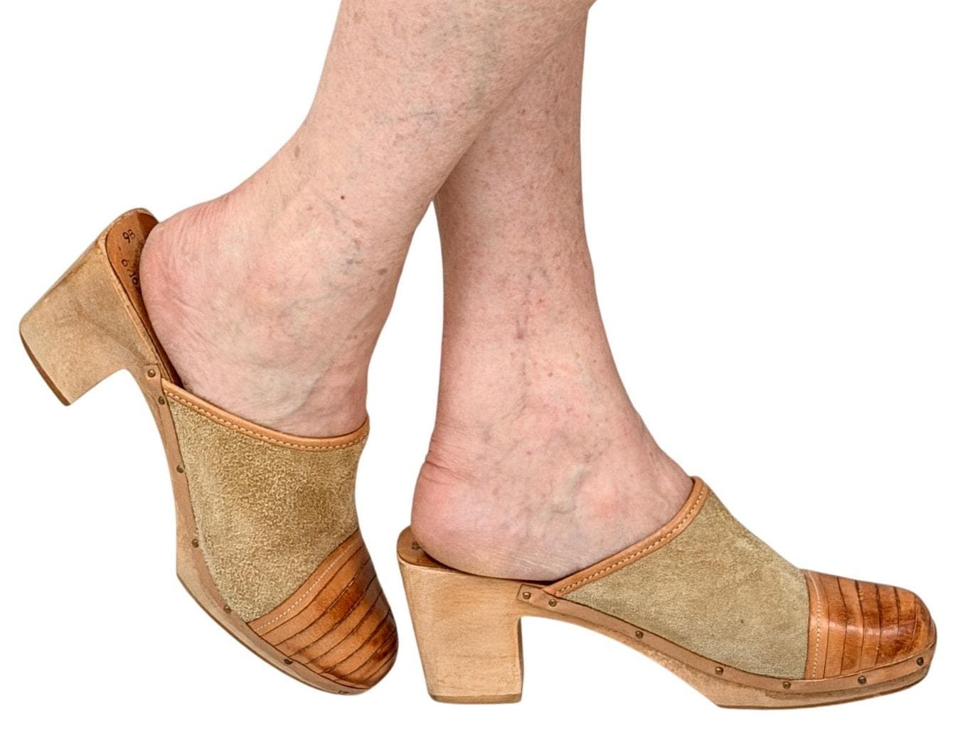 Wood Heel Mules - Etsy