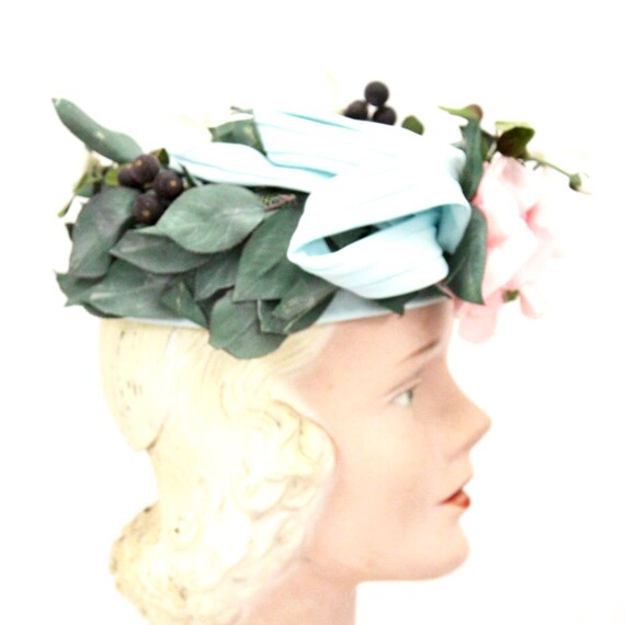 Vintage Don Anderson Womens Hat Garden Party 1940… - image 5