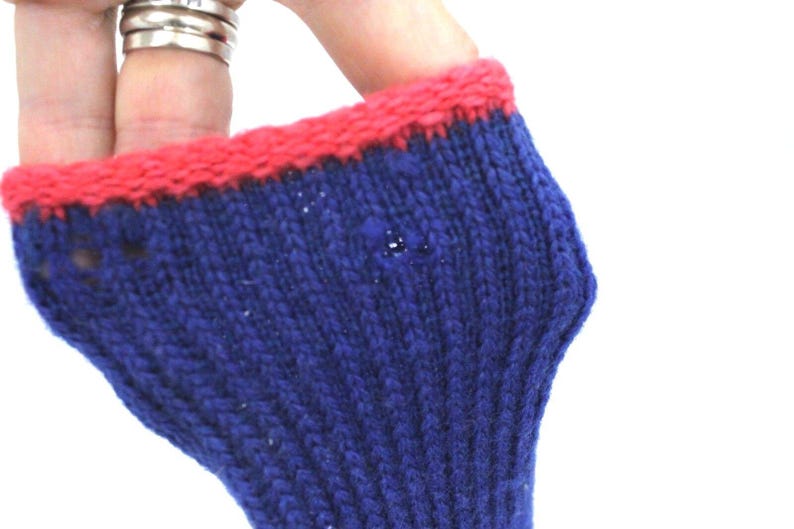 Sällsynta vintage Musse Pigg-socktofflor från 1950-talet, storlek 5, barn, ullstickade lädersulor bild 5