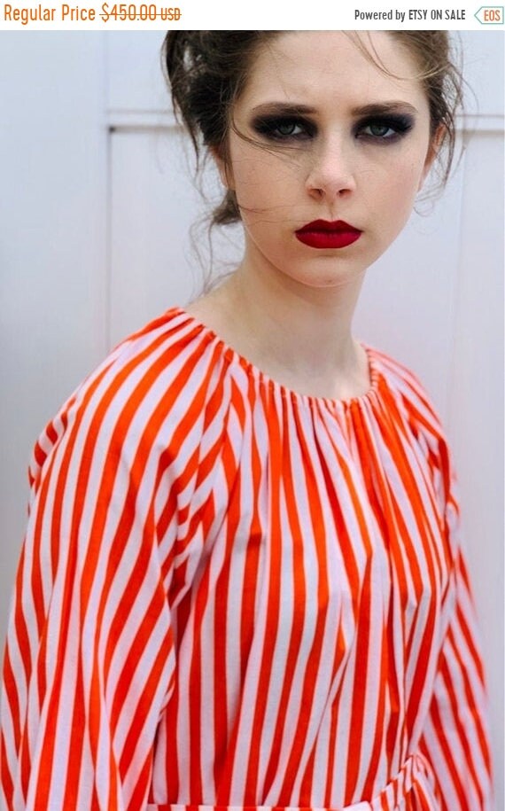 Sale Vintage Vuokko Jokapoika Womens S STRIPED Dre