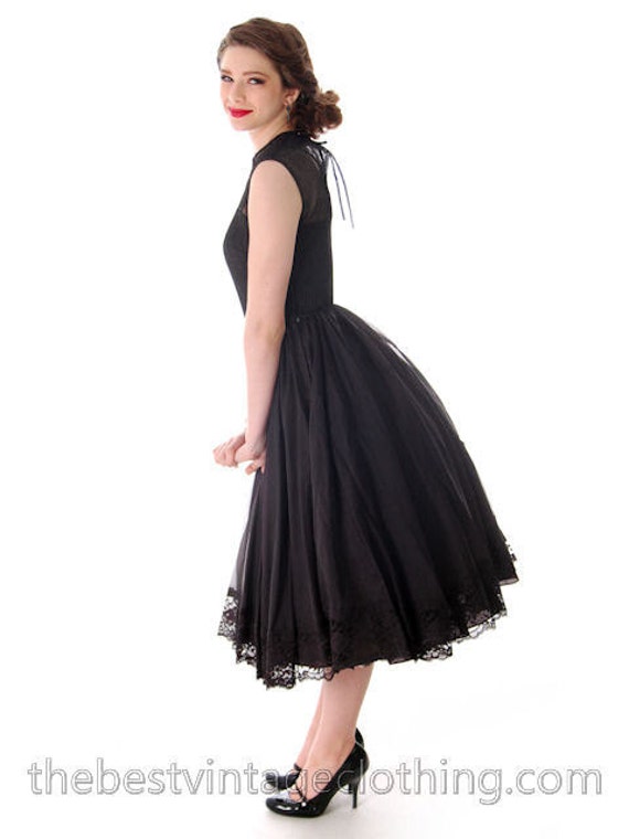 Vintage Party Dress / 1950s Evening Dress / Vinta… - image 2