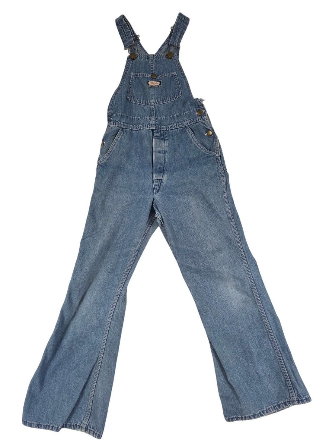 70’s Vintage OSHKOSH Denim Coverall:40R 70s Oshkosh Overalls - Etsy