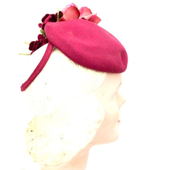 Vintage Doll Hat Miniature Hat Doll Fascinator 19… - image 6