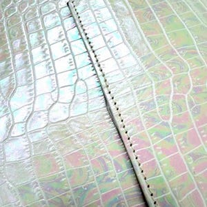 Anima Iris Zaza Hexagon Bag Iridescent Croc Leather Quiet Luxury Purse image 2