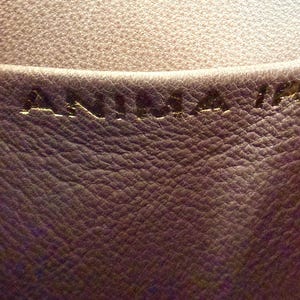 Anima Iris Zaza Hexagon Bag Iridescent Croc Leather Quiet Luxury Purse image 4