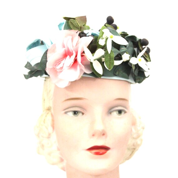 Vintage Don Anderson Womens Hat Garden Party 1940… - image 4