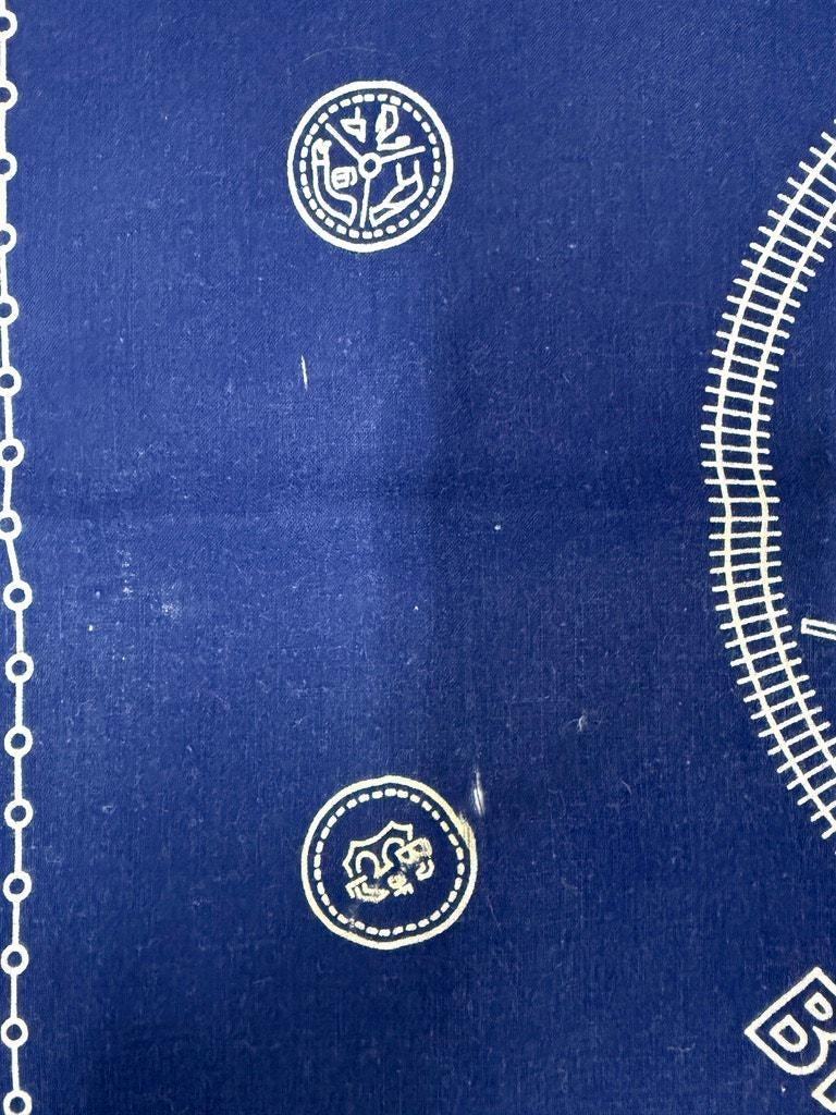 vintage bandanna 1930-40s Brotherhood 紺色 vintage bandanna 1930-40s Brotherhood 紺色