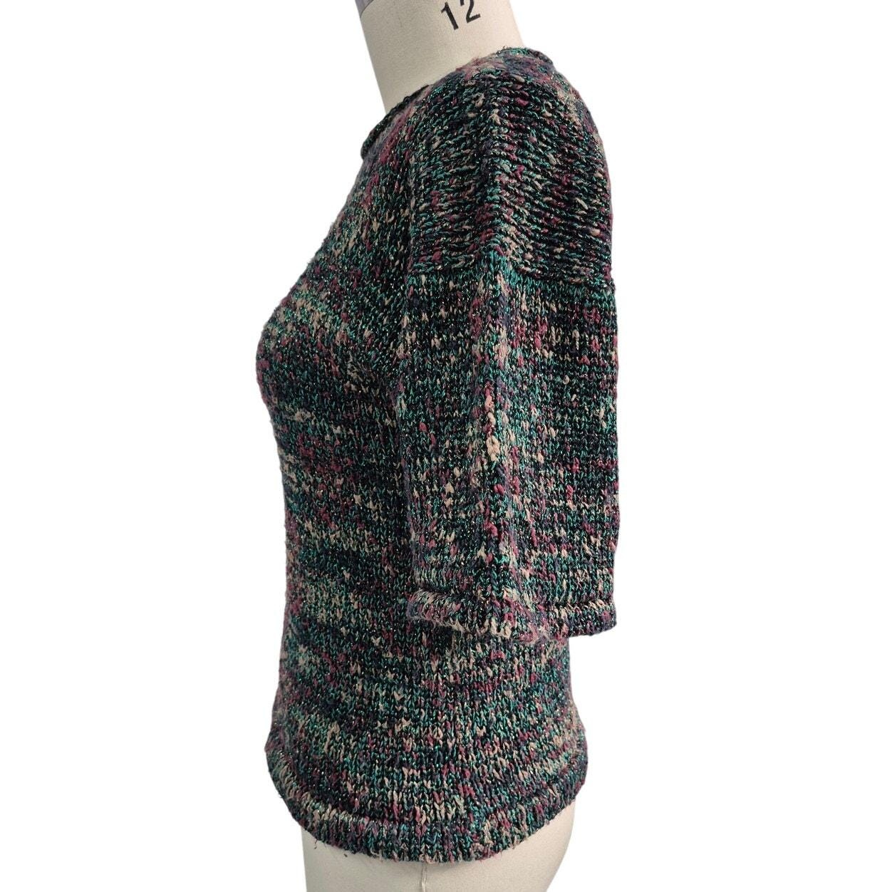 Vtg 80s Stijfselkissie Marijke Benedict Cotton Blend Sweater 
