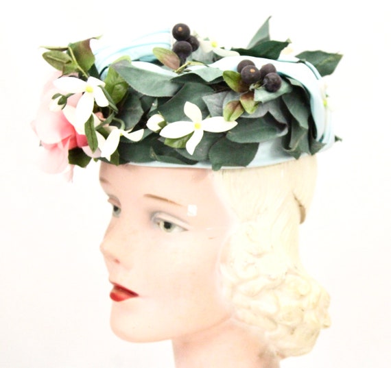 Vintage Don Anderson Womens Hat Garden Party 1940… - image 7