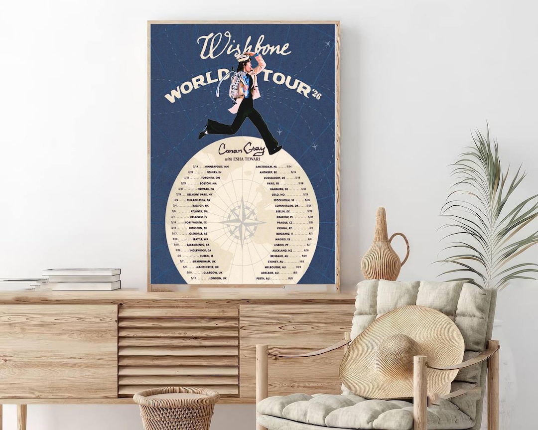 Conan Gray Wishbone World Tour 2026 Poster - Etsy Canada