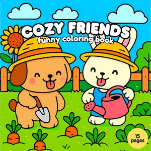 Comfort Coloring Book Funny Color Book Cozy Color Page Bold Color Page Funny Coloring Book Cozy Coloring Pages Bold and Easy Funny Coloring