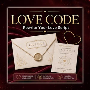 Personalized Love Code PDF, Relationship Pattern Insight, Self-Worth Guide, Spiritual Reading