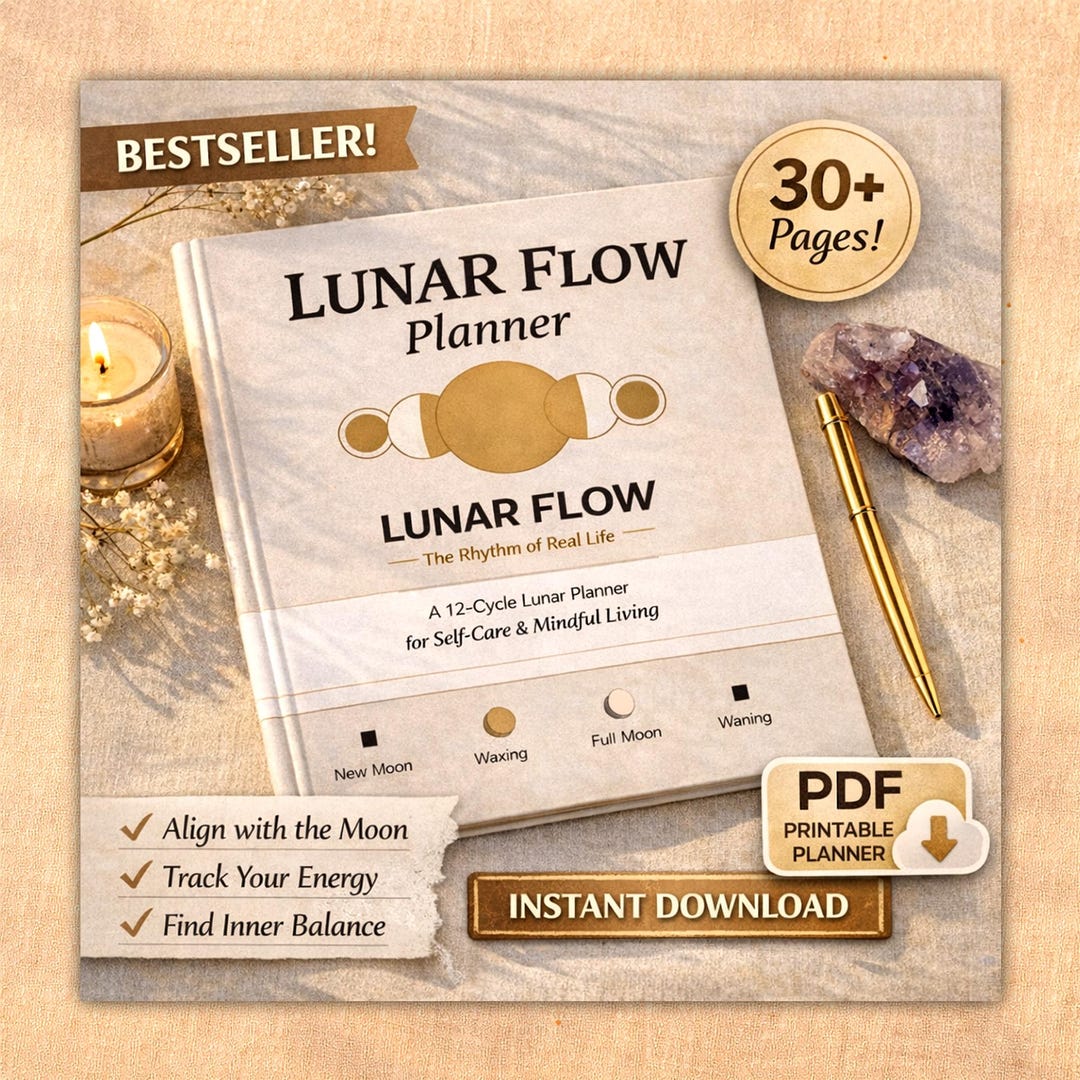 Moon Flow Example Lunar Flow Planner 2026 | Moon Cycle Journal (PDF Printable) - Etsy UK