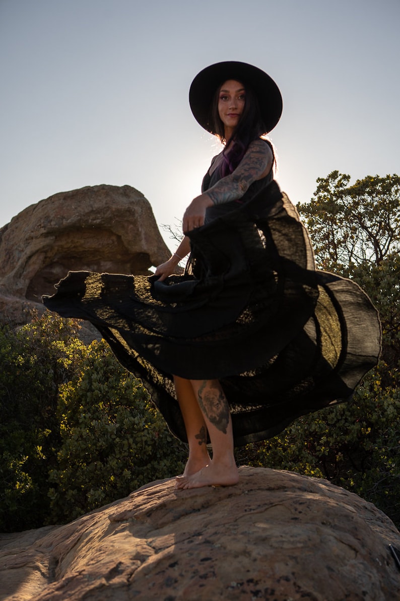 BellyDance Skirt Fishtail Skirt Flamenco Skirt Boho Maxi Skirt Aesthetic Gypsy Skirt-Long Lace Skirt-Amazing Long Vintage Skirt