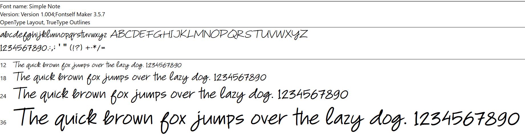 Simple Note Handwritten Font | Script OTF TTF | Wedding Invitation Logo ...