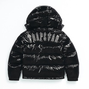 Trapstar Irongate Detachable Hooded Puffer Jacket Gloss Black