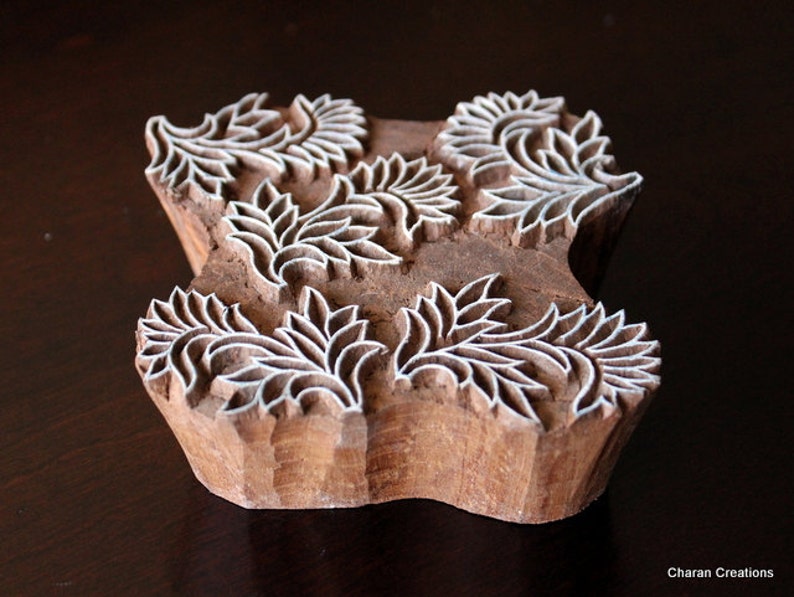 Pottery Stamps Indian Wood Stamp Textile Stamp Wood Blocks Etsy