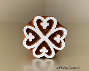 Sello de cerámica, Sellos textiles, Sello de madera, Tjaps, Sello de impresión en bloque- Símbolo Adinkra: Nyame Dua