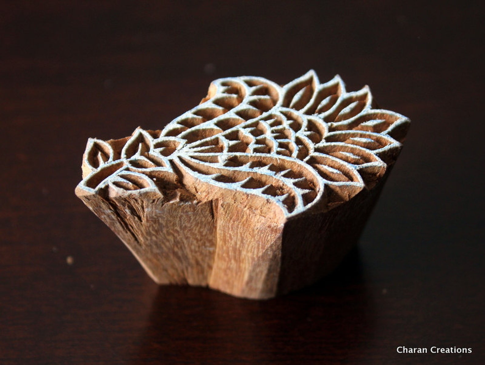 HALF PRICE SALE Wood Block Stamp Tjaps Indian Wood Stamp Etsy