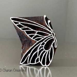 Block Stamp, Pottery Stamp, Textile Stamp, Indian Wood Stamp, Tjaps, Blockprint Stamp- Butterfly