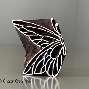 Block Stamp, Pottery Stamp, Textile Stamp, Indian Wood Stamp, Tjaps, Blockprint Stamp- Butterfly