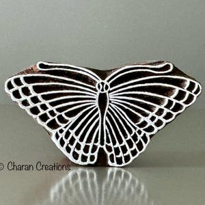 Textile Stamp, Soap Stamp, Pottery Stamp, Indian Wood Stamp, Tjaps, Blockprint Stamp- Butterfly