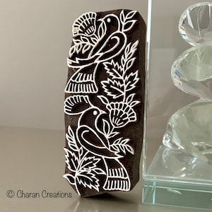 Block print Stamp, Pottery Stamps, Indian Wood Stamp, Textile Stamp, Wood Blocks, Tjaps, Printing Stamp- Birds Border