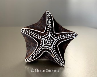 Pottery Stamp, Textile stamp, Indian Wood Stamp, Tjaps, Blockprint Stamp, Printing Stamp Blocks- Starfish 1