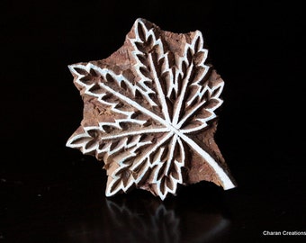 Pottery Stamps, Indian Wood Stamp, Textile Stamp, Wood Blocks, Tjaps, Printing Stamp- Leaf 6