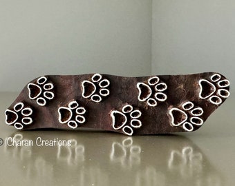 Sello de cerámica, sello de madera, sello de tela, sello de jabón - Sello de huellas de patas