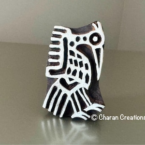Pottery Stamp, Indian Wood Stamp, Blockprint Stamp, Textile Stamp, Wood Blocks, Tjaps, Soap stamp- Native Bird