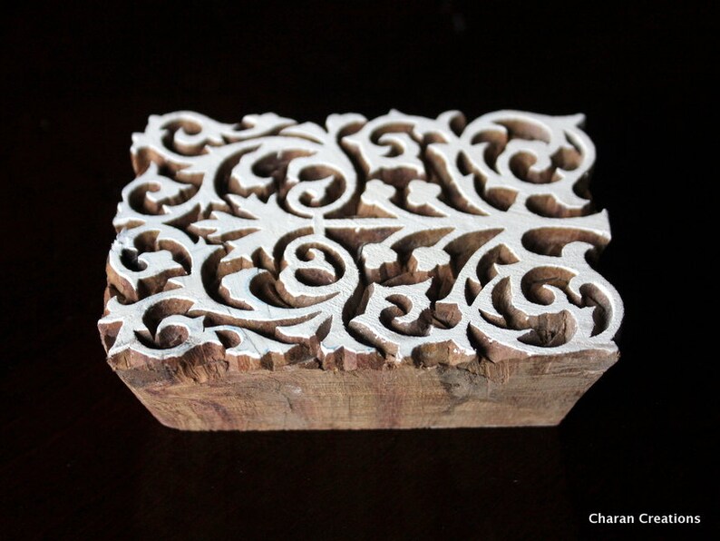 Indian Wood Stamps Textile Stamp Tjaps Pottery Stamp Hand Etsy