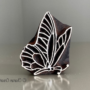 Pottery Stamp, Textile Stamp, Indian Wood Stamp, Tjaps, Blockprint Stamp- Butterfly