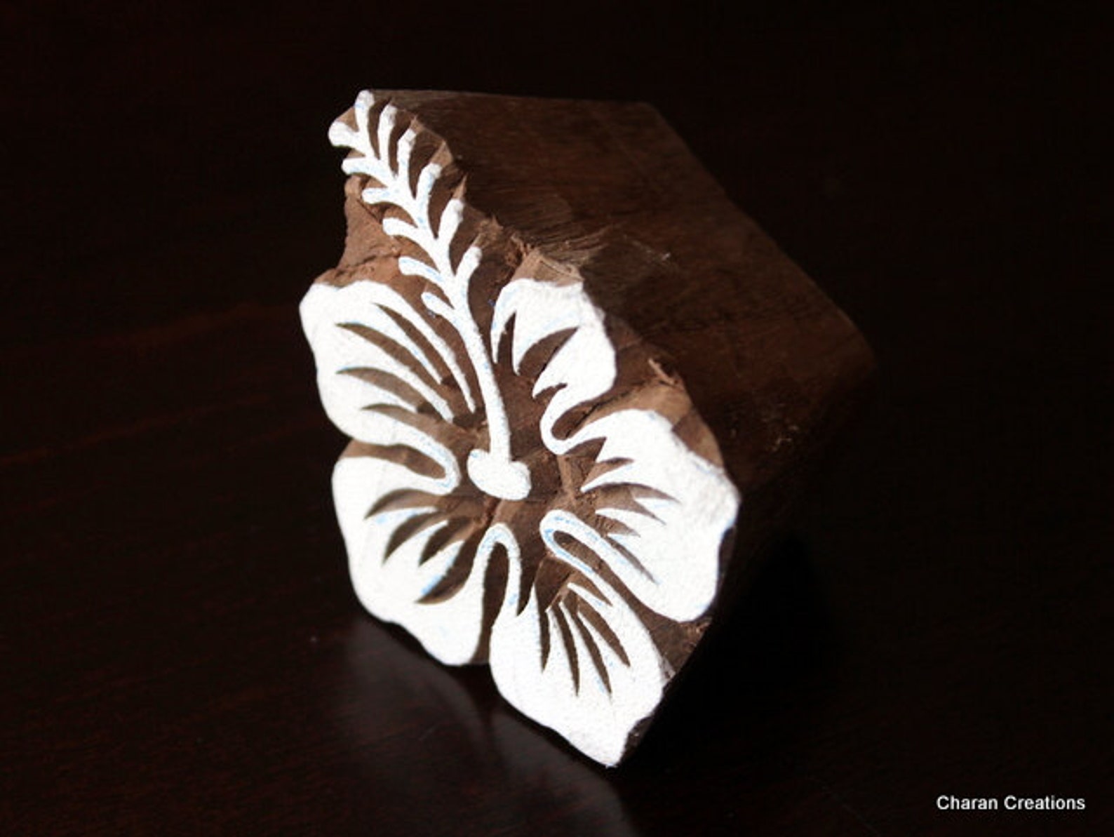 Wood Block Stamp Tjaps Indian Wood Stamp Pottery Stamp Etsy