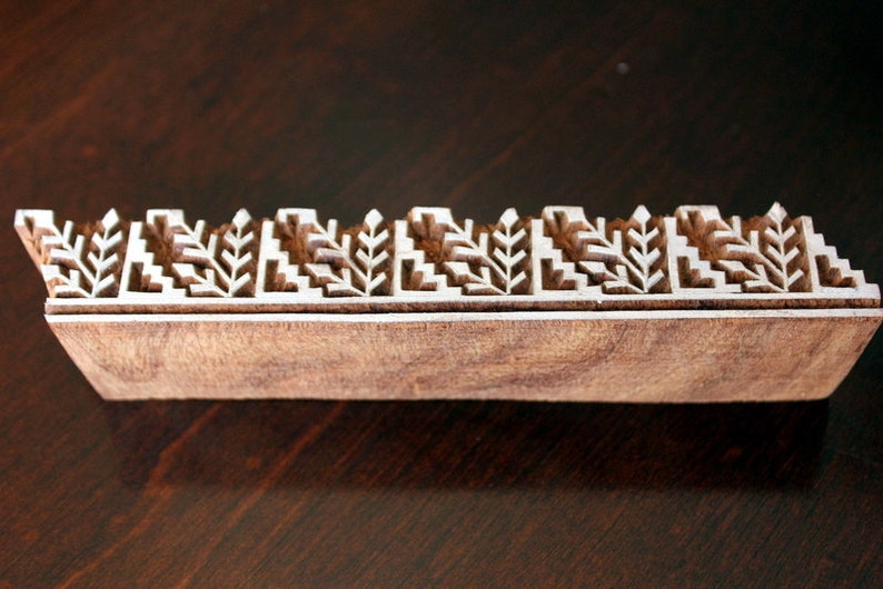 Pottery Stamp Woodblock Stamp Textile Stamp Blockprint Etsy