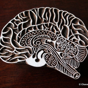 Pottery Stamps, Indian Wood Stamp, Textile Stamp, Wood Blocks, Tjaps, Printing Stamp- Brain