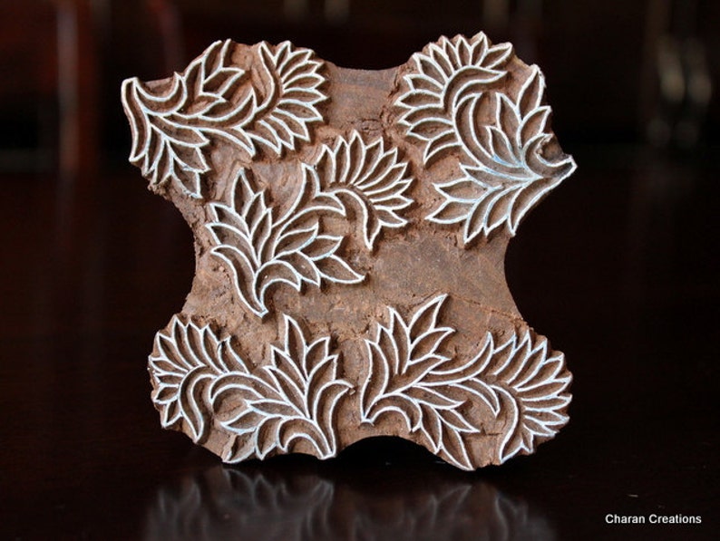 Pottery Stamps Indian Wood Stamp Textile Stamp Wood Blocks Etsy