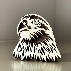 Lederstempel, Keramik Stempel, Indianer Holz Stempel, Tjaps, Blockprint Stempel - Adlerkopf