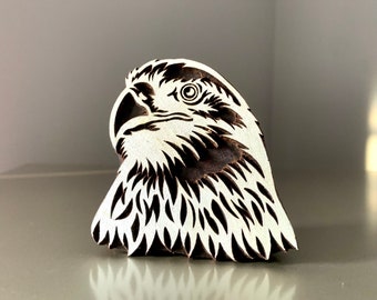 Leather Stamp, Pottery Stamp, Indian Wood Stamp, Tjaps, Blockprint Stamp- Eagle Head