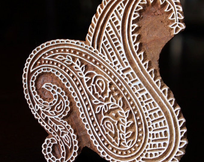 Wood Block Stamp Textile Printing Block Stamps For Clay