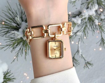 Damen Quadrat Zifferblatt Quarz Uhr Elegant Armband Stil Analog Armbanduhr für Damen Minimalist Dress Fashion Uhr Geschenk für Sie