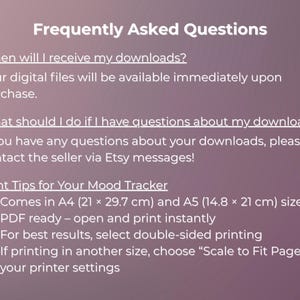 Printable Mood Tracker Digital Wellness Journal Mental Health Feelings Emotion Tracking Sleep Anxiety Management Stress Daily image 15