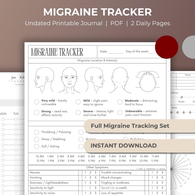 Migraine Tracking Tools - Etsy UK