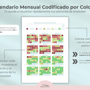 Diario De Salud Mental, Arco Iris A5, Gratitud, Cuidado Personal, Intenciones, Afirmaciones, Nutrición, Rastreador Anual, Estado De ánimo, Objetivos Y