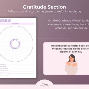 Printable Mood Tracker Digital Wellness Journal Mental Health Feelings Emotion Tracking Sleep Anxiety Management Stress Daily image 10